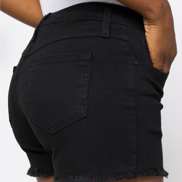 Just black Ancil Frayed Hem Shorts - Picture 6 of 7